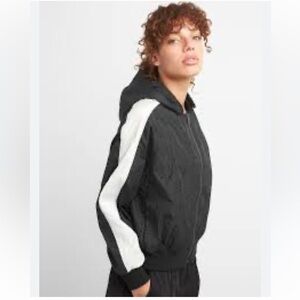 Gap fit lightweight perforated bomber jacket size small.